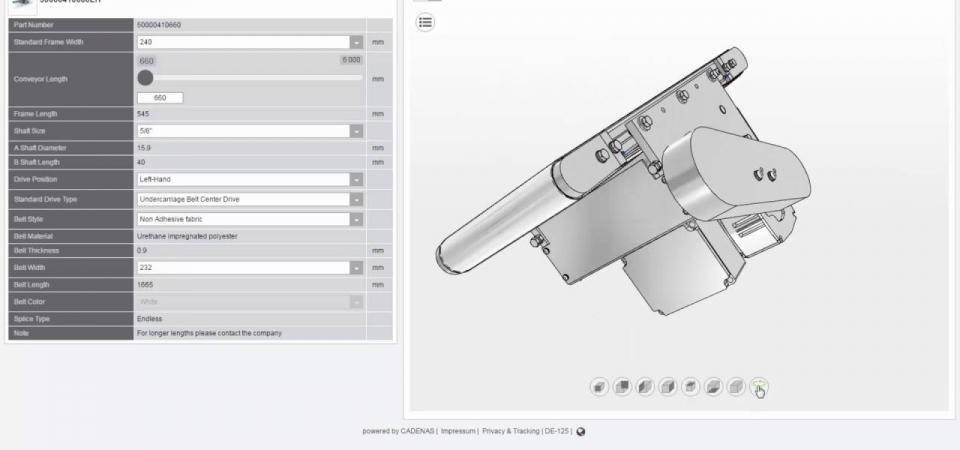 Performance Feeders Conveyor Configurator