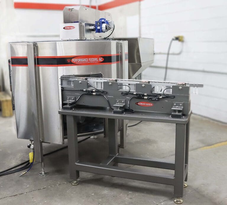 Centrifugal System for Medical Plunger and Barrel Performance Feeders