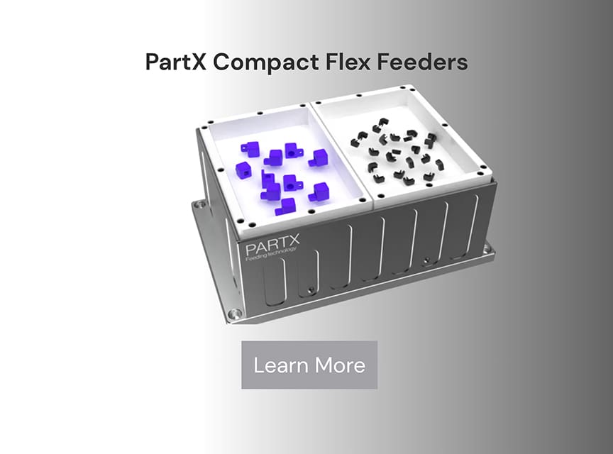 PartX Compact Flexible Vibratory Feeder product line